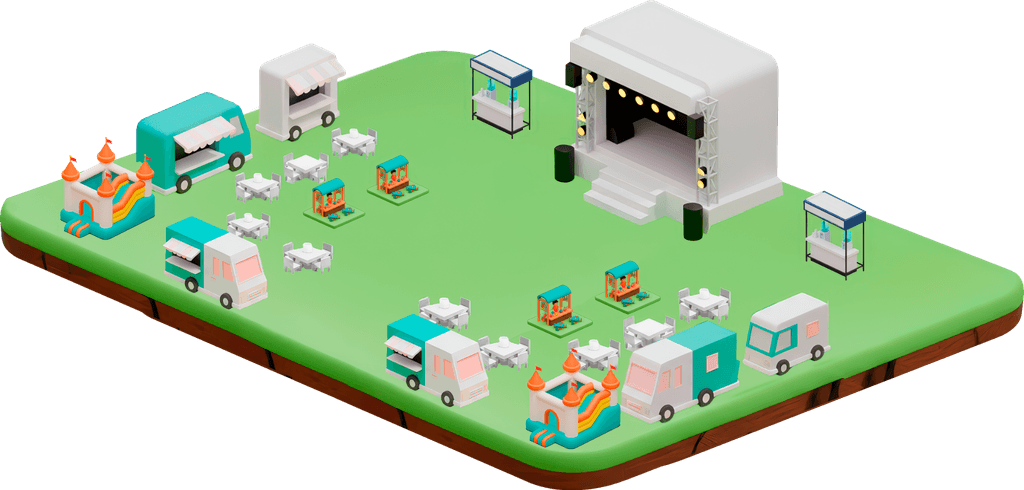 Mapa del predio del festival